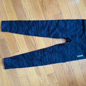 Gymshark Navy Patterned Leggings